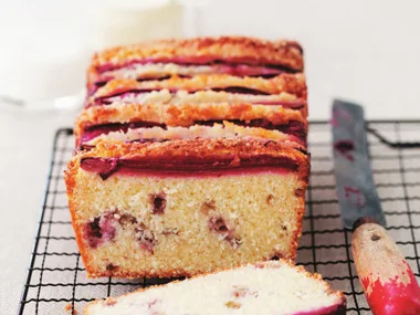 RHUBARB AND COCONUT CAKE