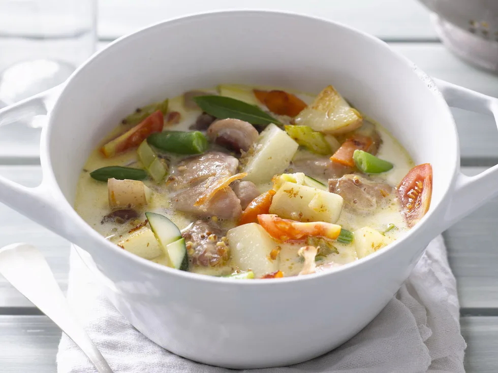 creamy chicken and vegetable casserole