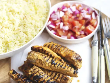 tandoori lamb with cucumber raita