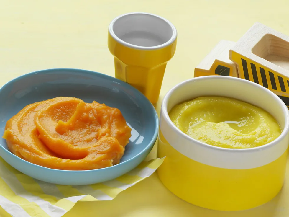 potato and pumpkin purée