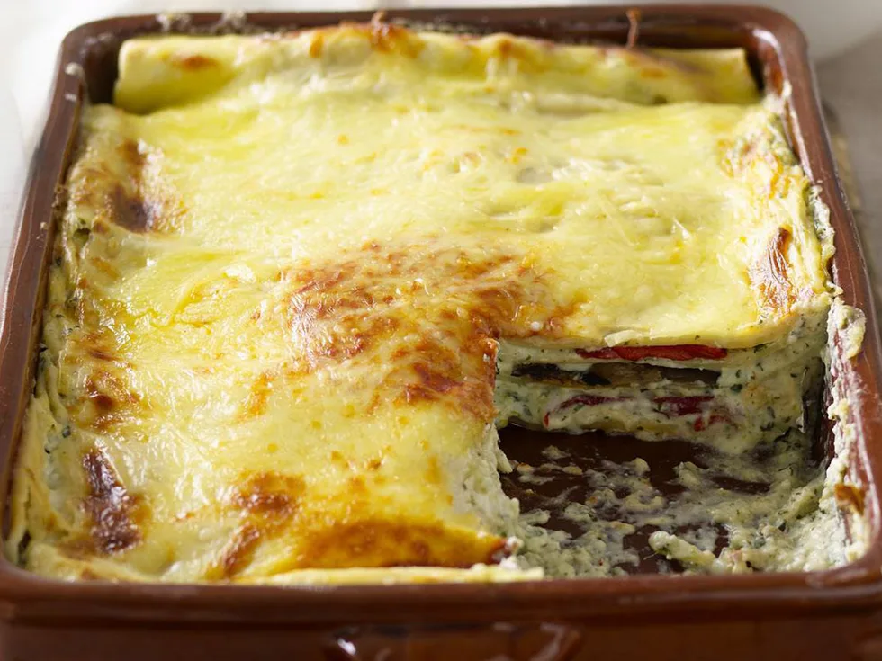 THREE-CHEESE VEGETARIAN LASAGNE