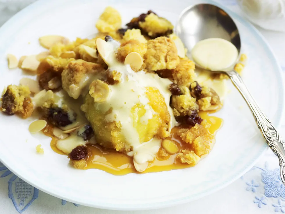 apple almond cobbler