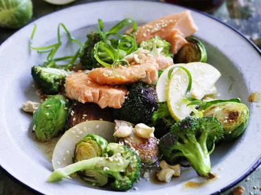 broccoli & ocean trout salad