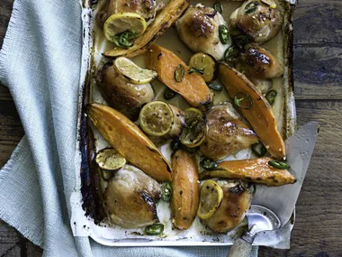 honey ginger baked chicken with kumara