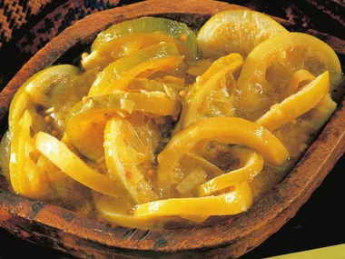 lime pickle with lemon grass