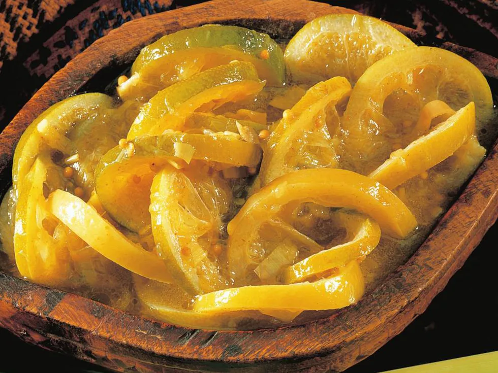 lime pickle with lemon grass