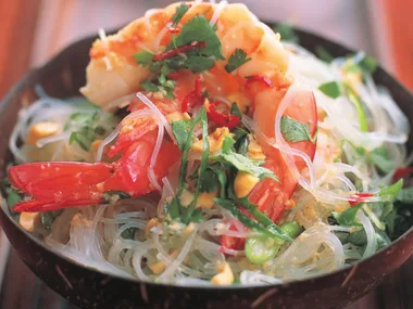 cold prawn salad