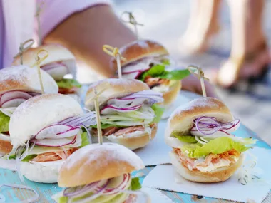 smoked ocean trout and pickled fennel buns