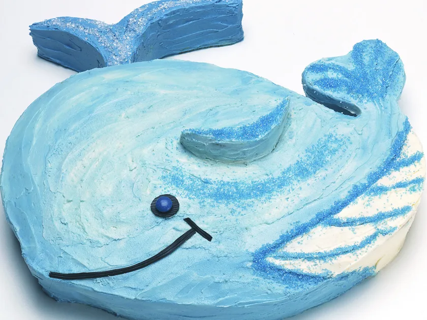 Wally whale birthday cake