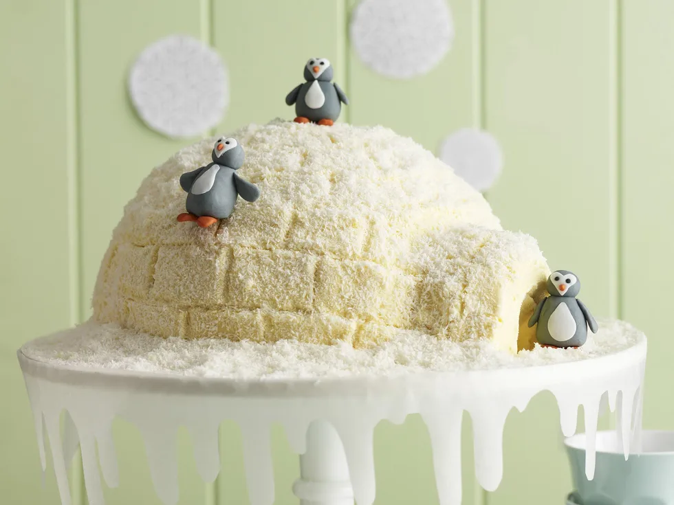 igloo ice-cream cake