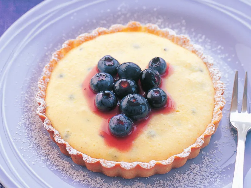 Passionfruit curd tartlets