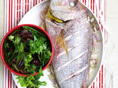 roasted snapper with fennel