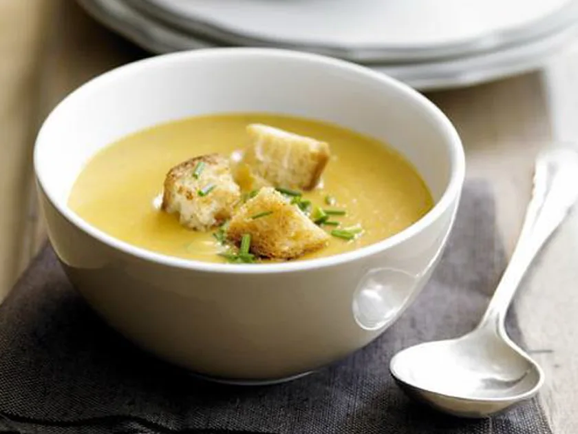 Creamy pumpkin and potato soup