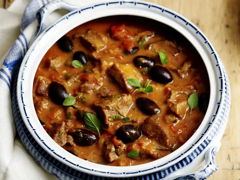 Greek-style lamb casserole
