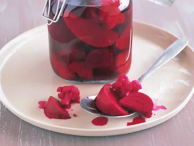 Pickled cauliflower, beetroot and turnip