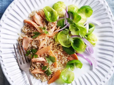 SMOKEDTROUT AND BROWN RICE SALAD