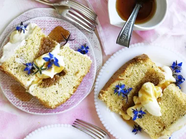 Lemon and earl grey CHIFFON SYRUP CAKE
