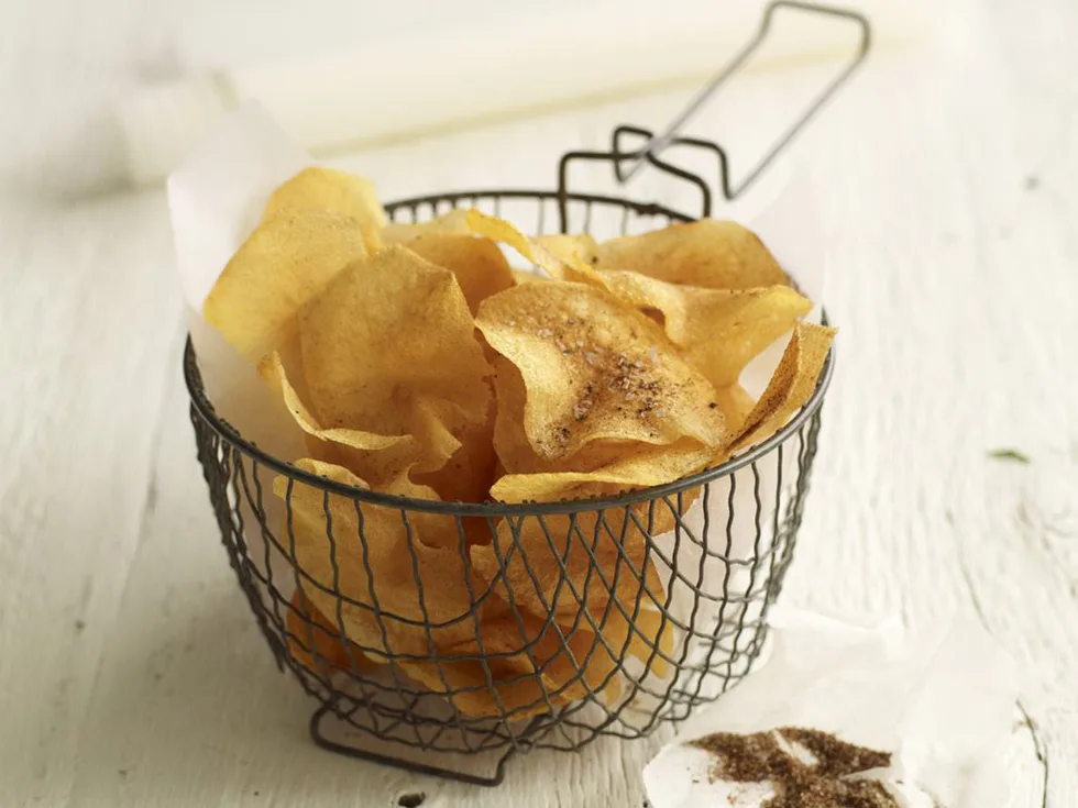 deep-fried crisps