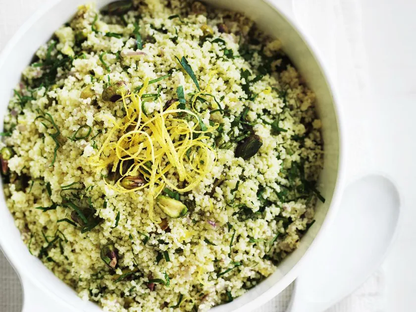 Lemon pistachio couscous