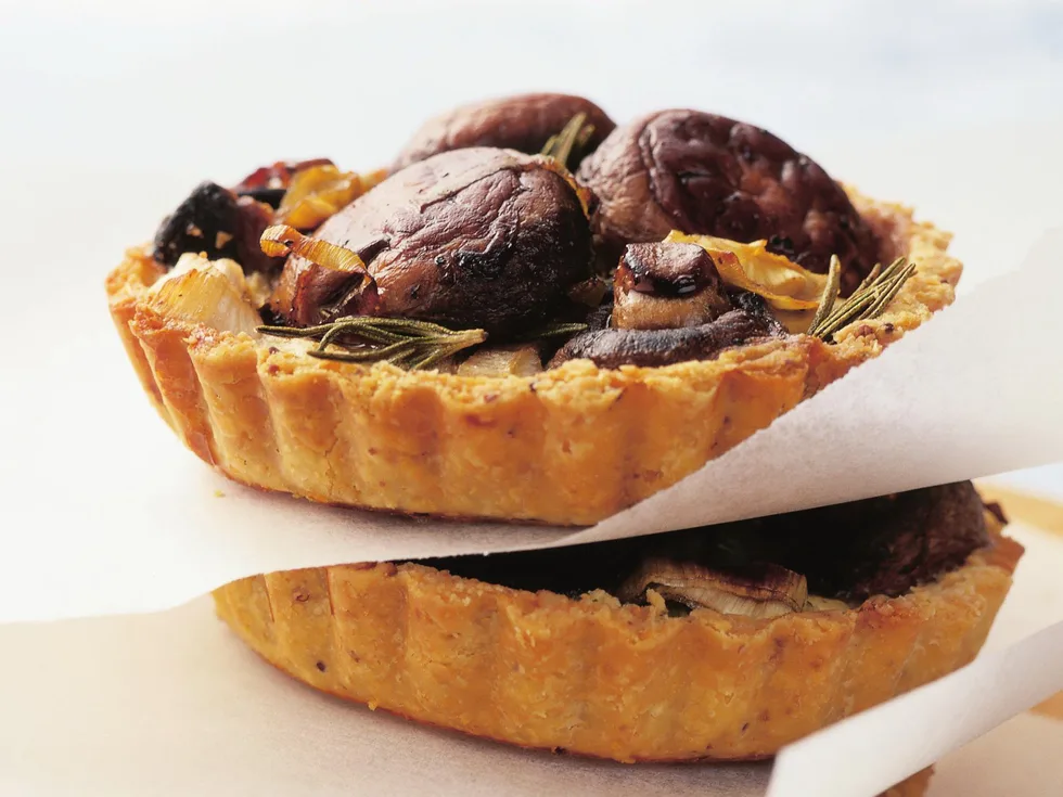 mushroom and leek tarts