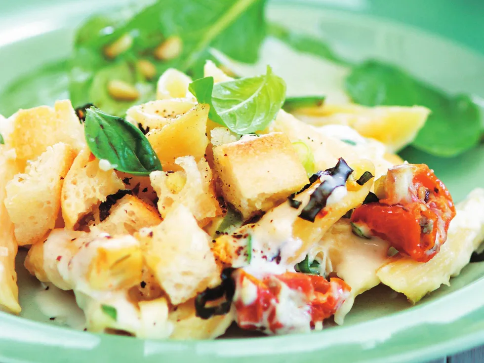 four-cheese pasta bake