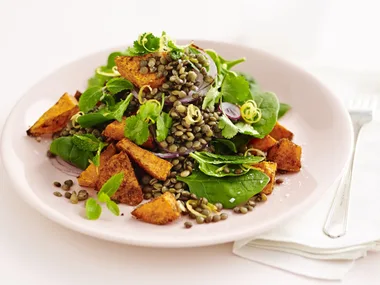 moroccan lentil and kumara salad