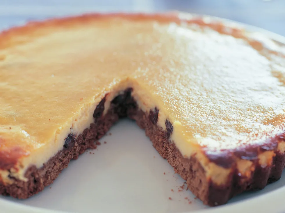 chocolate ricotta tart