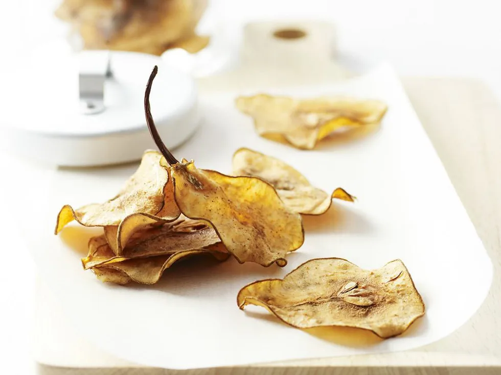 dried pear crisps
