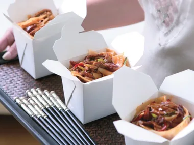 duck kway teow in a box