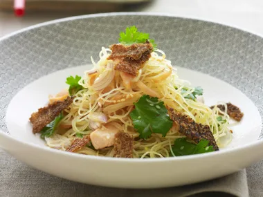 salmon and pickled ginger salad