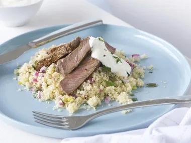 Ras el hanout beef with couscous