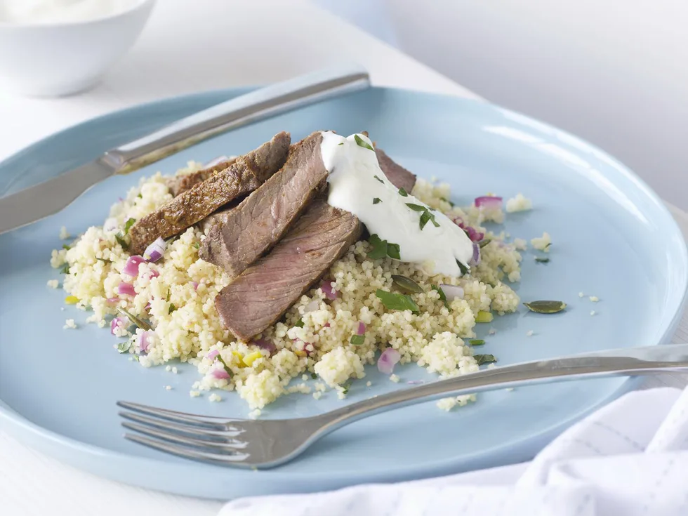 Ras el hanout beef with couscous