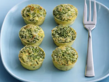 leek and parmesan mini frittatas