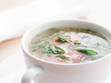 risoni and spring vegetable soup