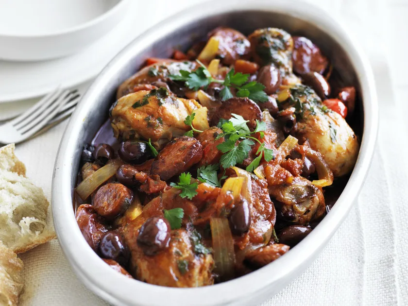 Spanish chicken and chorizo stew