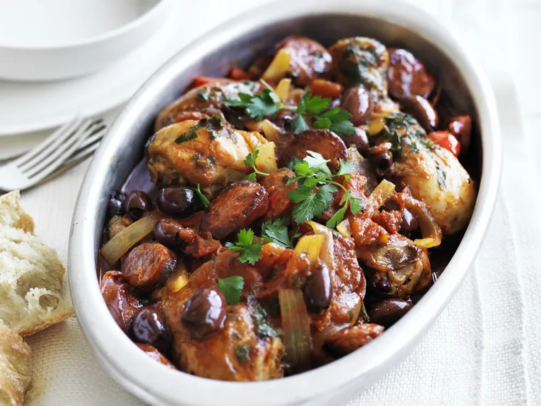 spanish chicken and chorizo stew