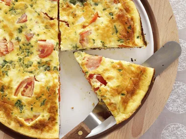 Cheese and tomato tortilla