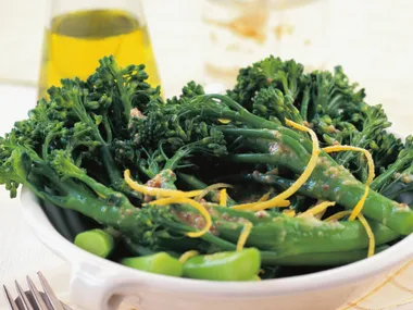 broccoliniwith lemon mustard butter