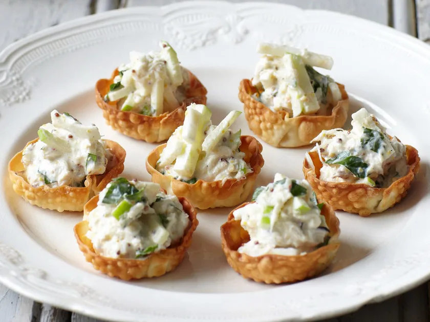 Crab and celeriac remoulade cups