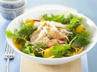 thai crab and mango salad