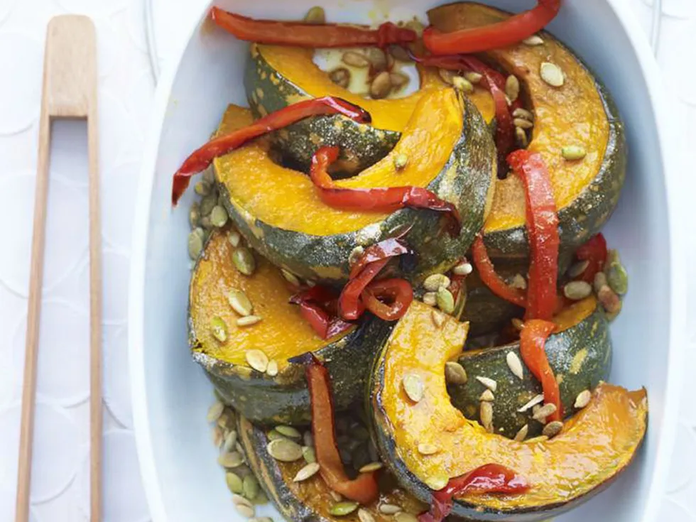 capsicum & maple-glazed pumpkin