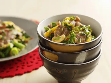 chilli orange duck and mango