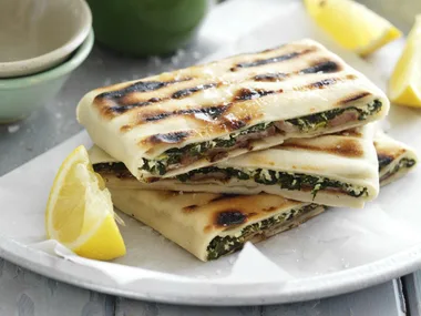 lamb, cheese and spinach gözleme