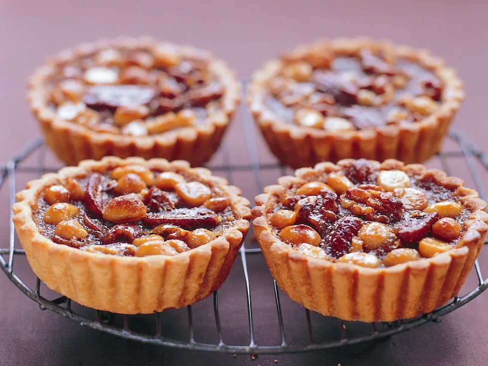 pecan, macadamia and walnut tartlets