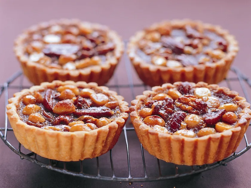 Pecan, macadamia and walnut tartlets