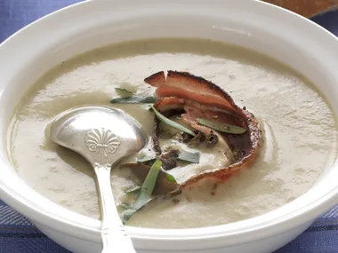 cream of mushroom and pancetta