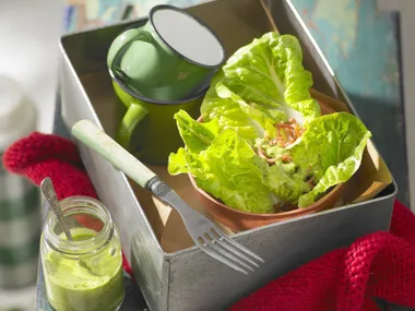 cos salad withbasil dressing