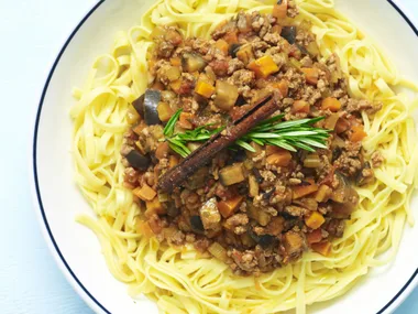 pork, veal and eggplant stew