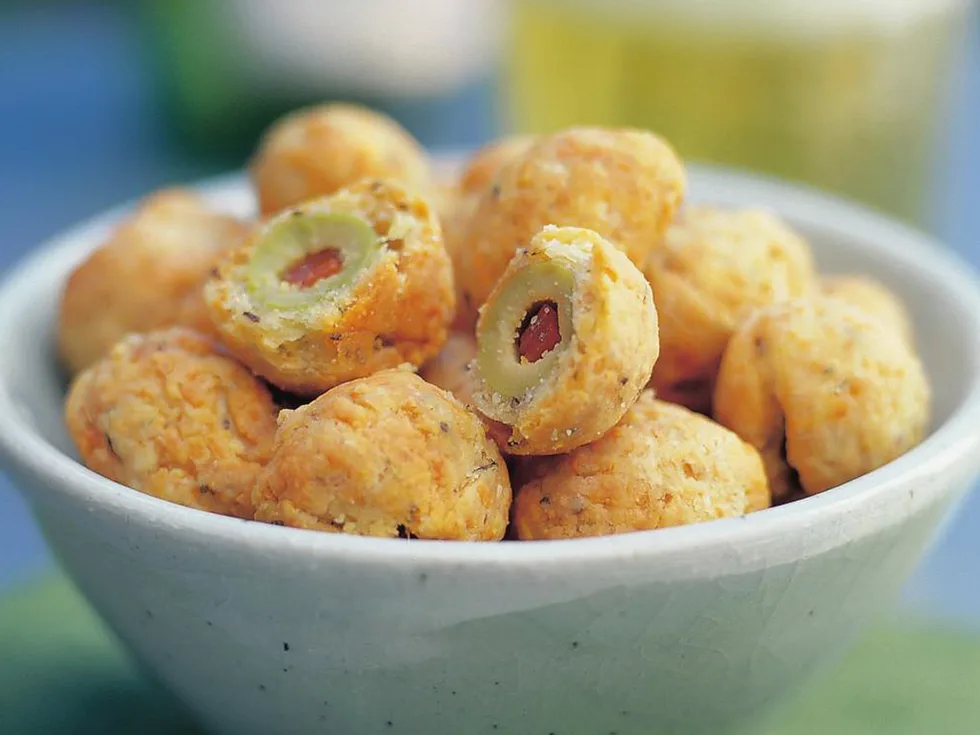 olives in cheese pastry