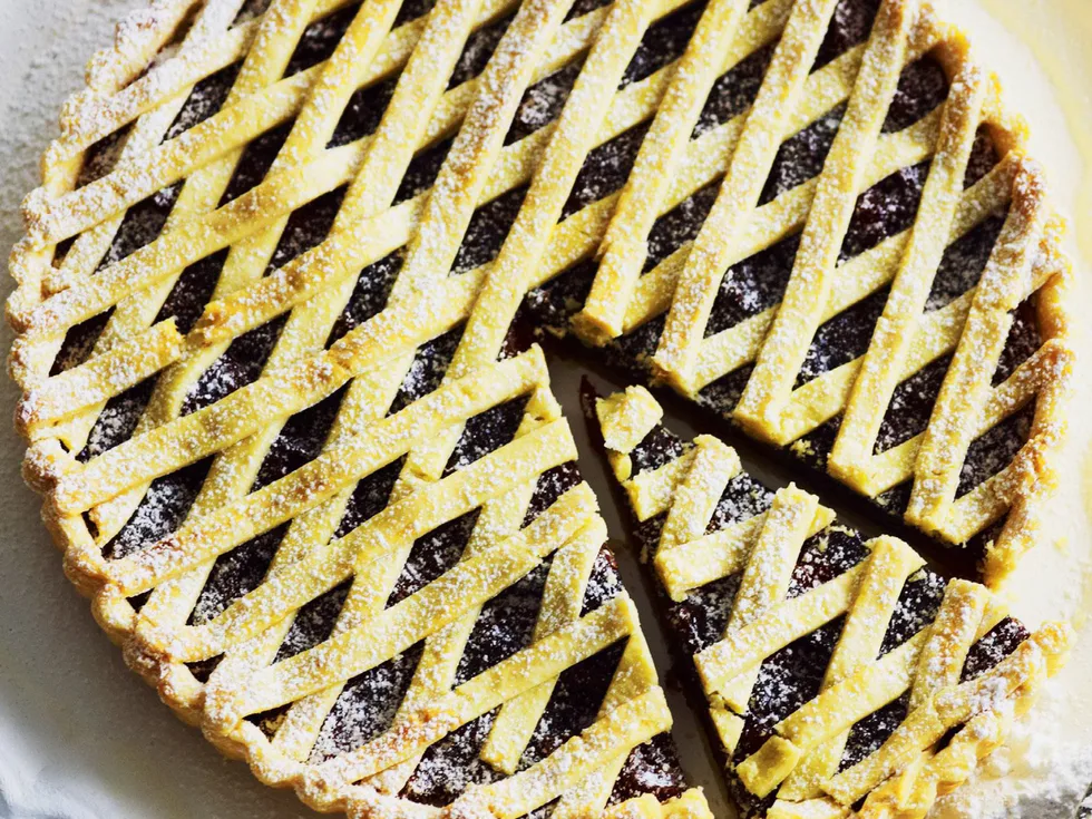 brandied apricot and prune tart